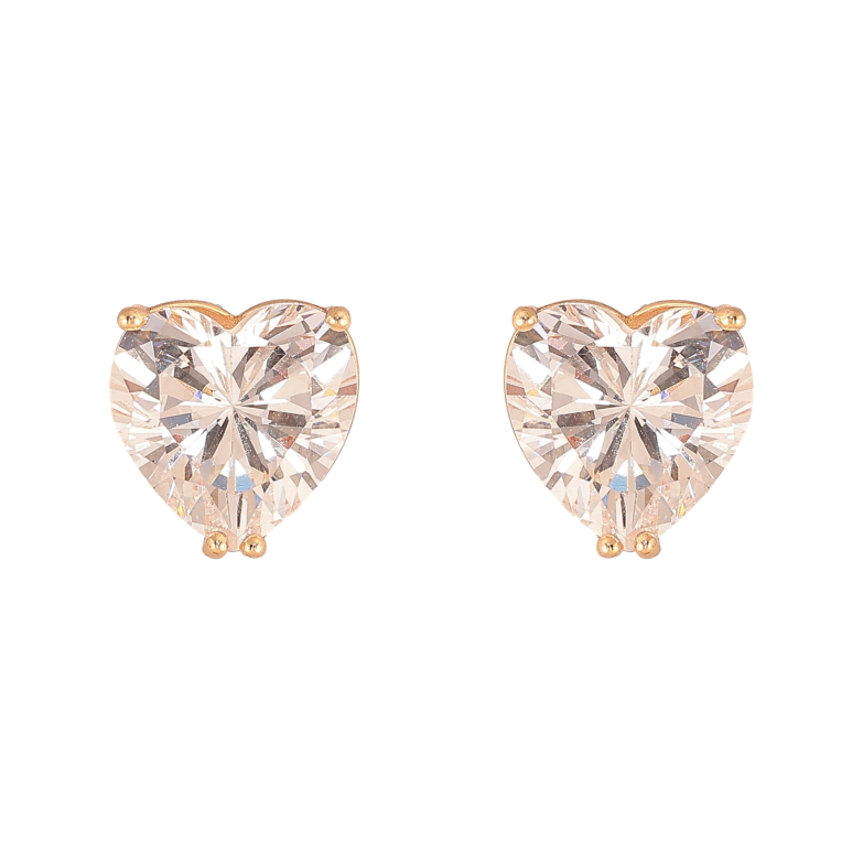 Серьги Xuping M&L цвет 18K пусеты "Кристальные сердечки" 10х10мм фото №1 Серьги Xuping M&L цвет 18K пусеты "Кристальные сердечки" 10х10мм фото №1