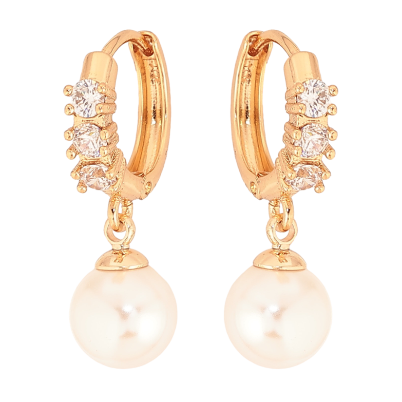 Серьги Xuping M&L цвет 18K подвески на колечках "Подвески с жемчужинами" фото №10