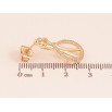 Серьги Xuping M&L цвет 18K пусеты "Влюбленные" фото №2