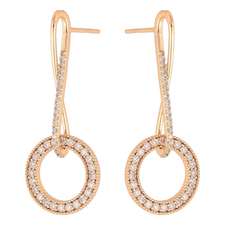 Серьги Xuping M&L цвет 18K пусеты "Круглые подвески с кристаллами" фото №19 Серьги Xuping M&L цвет 18K пусеты "Круглые подвески с кристаллами" фото №19