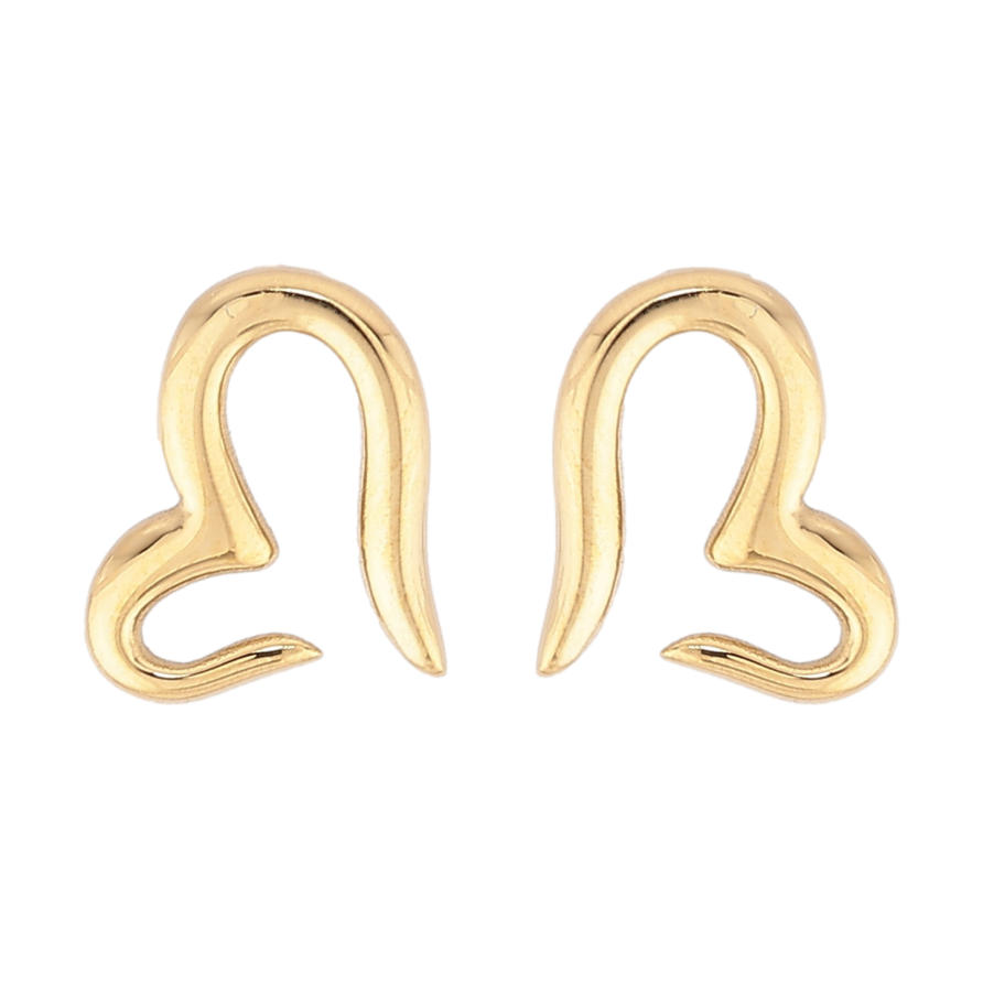 Сережки Xuping TTM Stainless Steel колір 14K пусети "Сердечка" фото №1 Сережки Xuping TTM Stainless Steel колір 14K пусети "Сердечка" фото №1