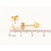 Серьги Xuping TTM Stainless Steel цвет 14K пусеты "Кубики" 4х4мм фото №2 Серьги Xuping TTM Stainless Steel цвет 14K пусеты "Кубики" 4х4мм фото №2