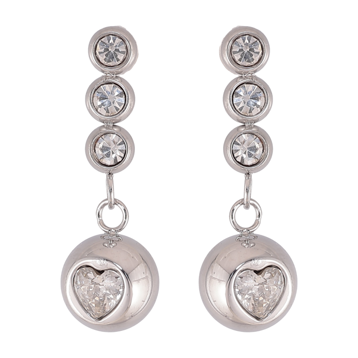 Серьги Xuping TTM Stainless Steel цвет Родий пусеты "Декоративные подвески с кристаллами" фото №7 Серьги Xuping TTM Stainless Steel цвет Родий пусеты "Декоративные подвески с кристаллами" фото №7