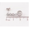 Серьги Xuping TTM Stainless Steel цвет Родий пусеты "Декоративные подвески с кристаллами" фото №2 Серьги Xuping TTM Stainless Steel цвет Родий пусеты "Декоративные подвески с кристаллами" фото №2
