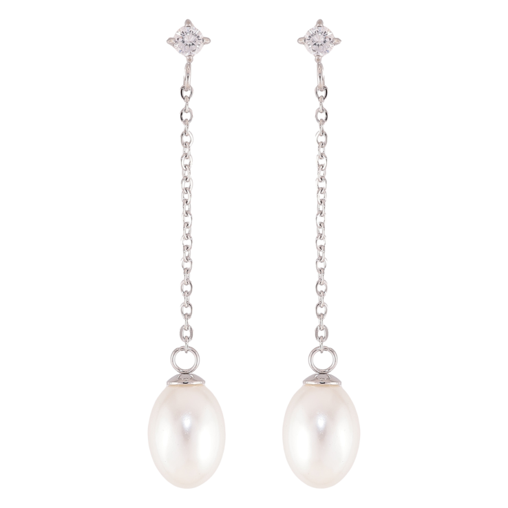 Серьги Xuping TTM Stainless Steel цвет Родий пусеты "Жемчужные подвески" фото №15 Серьги Xuping TTM Stainless Steel цвет Родий пусеты "Жемчужные подвески" фото №15