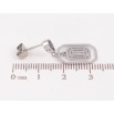 Серьги Xuping TTM Stainless Steel цвет Родий пусеты "Декоративные подвески с черными кристаллами" фото №2 Серьги Xuping TTM Stainless Steel цвет Родий пусеты "Декоративные подвески с черными кристаллами" фото №2