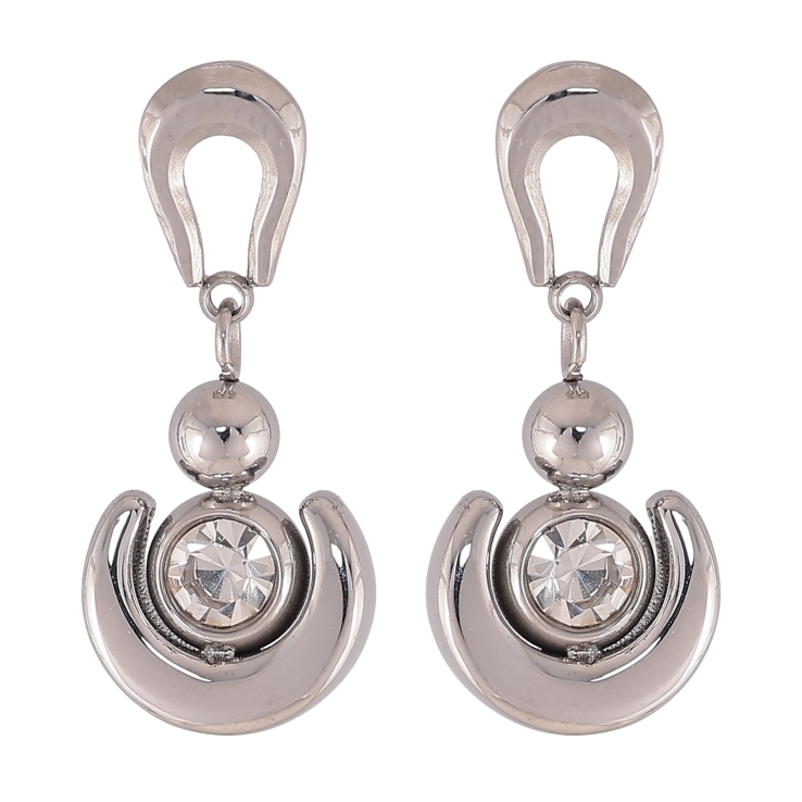 Серьги Xuping TTM Stainless Steel цвет Родий пусеты "Декоративные подвески с кристаллами" фото №15 Серьги Xuping TTM Stainless Steel цвет Родий пусеты "Декоративные подвески с кристаллами" фото №15