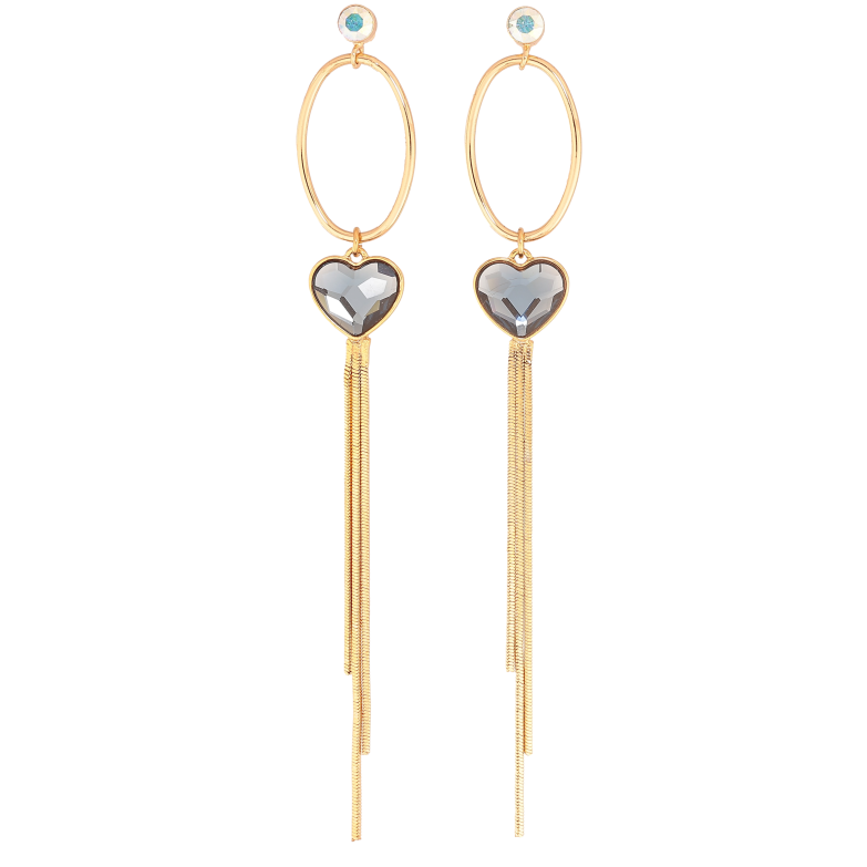 Серьги Xuping цвет 18K с кристаллами Swarovski пусеты "Подвески с кристаллами Montana" фото №2 Серьги Xuping цвет 18K с кристаллами Swarovski пусеты "Подвески с кристаллами Montana" фото №2