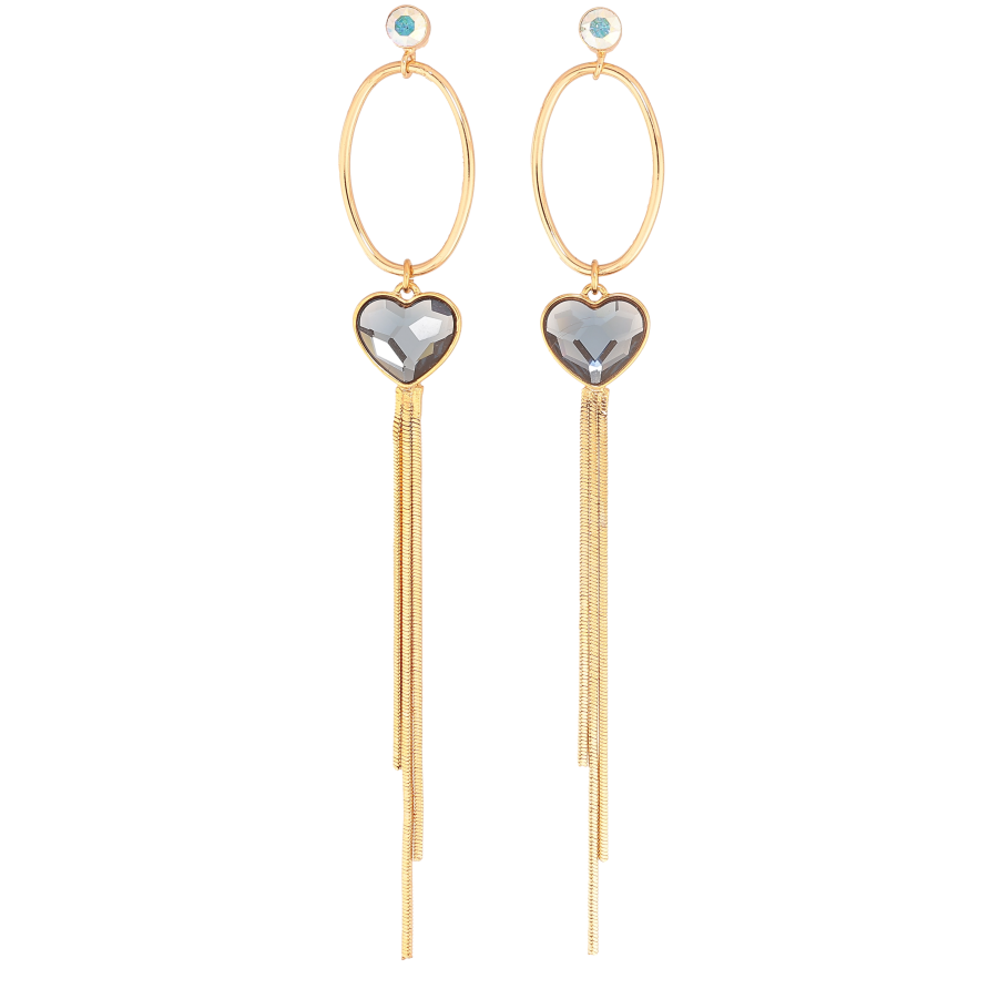 Серьги Xuping цвет 18K с кристаллами Swarovski пусеты "Подвески с кристаллами Montana" фото №1 Серьги Xuping цвет 18K с кристаллами Swarovski пусеты "Подвески с кристаллами Montana" фото №1