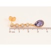 Серьги Xuping цвет 18K с кристаллами Swarovski пусеты "Подвески с кристаллами Tanzanite" фото №2 Серьги Xuping цвет 18K с кристаллами Swarovski пусеты "Подвески с кристаллами Tanzanite" фото №2
