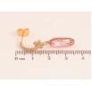 Серьги Xuping цвет 18K с кристаллами Swarovski пусеты "Подвески с кристаллами Rose и цветочками" фото №2 Серьги Xuping цвет 18K с кристаллами Swarovski пусеты "Подвески с кристаллами Rose и цветочками" фото №2