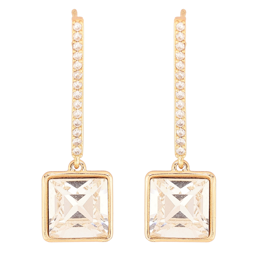 Серьги Xuping цвет 18K с кристаллами Swarovski пусеты "Подвески с кристаллами Clear" фото №1 Серьги Xuping цвет 18K с кристаллами Swarovski пусеты "Подвески с кристаллами Clear" фото №1