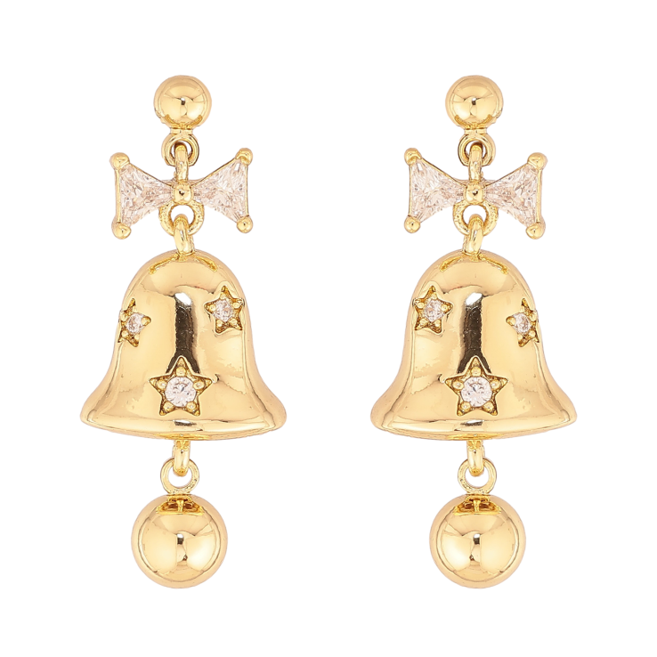 Сережки Xuping колір Позолота 14K пусети "Дзвіночки" фото №13 Сережки Xuping колір Позолота 14K пусети "Дзвіночки" фото №13