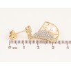 Серьги Xuping цвет Позолота 14K пусеты "Декоративные подвески с жемчужинами"  фото №2