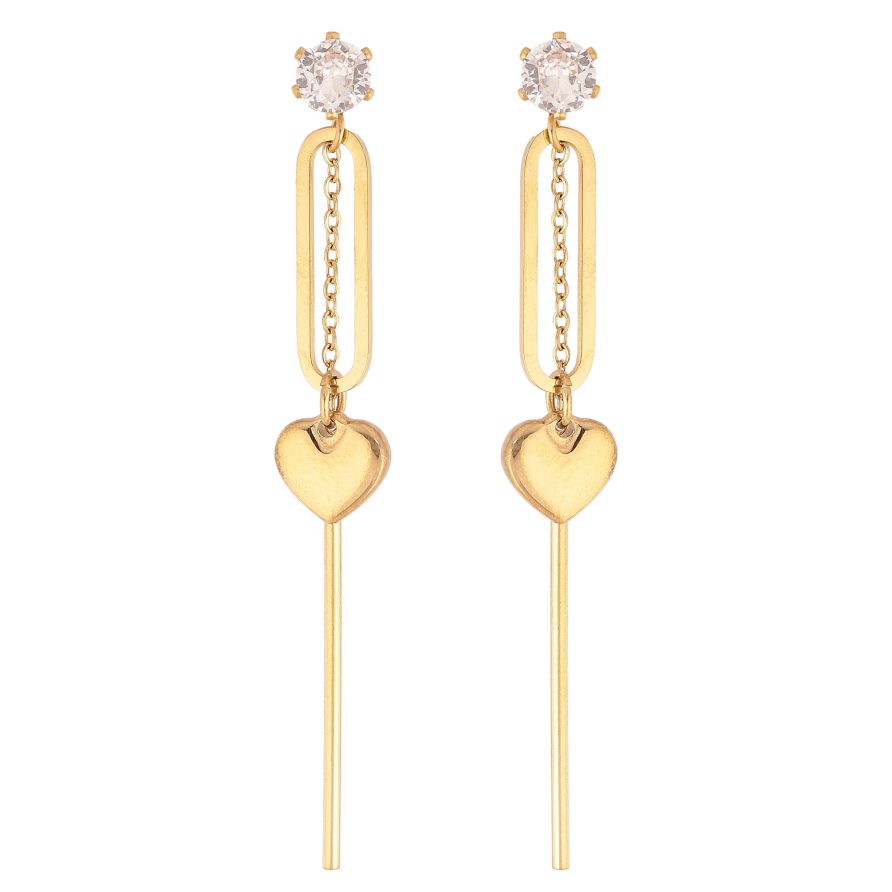 Сережки Xuping TTM Stainless Steel колір 14K пусети "Декоративні підвіски" фото №1 Сережки Xuping TTM Stainless Steel колір 14K пусети "Декоративні підвіски" фото №1