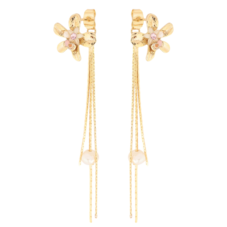 Серьги Xuping цвет Позолота 14K пусеты "Декоративные подвески" фото №8