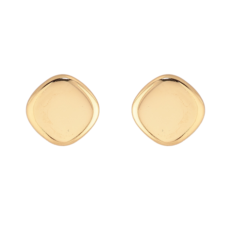 Серьги Xuping цвет Позолота 14K пусеты "Ромбы"  фото №23