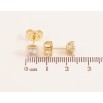 Сережки Xuping колір Позолота 14K пусети "Кристали" 5х5мм фото №2 Сережки Xuping колір Позолота 14K пусети "Кристали" 5х5мм фото №2