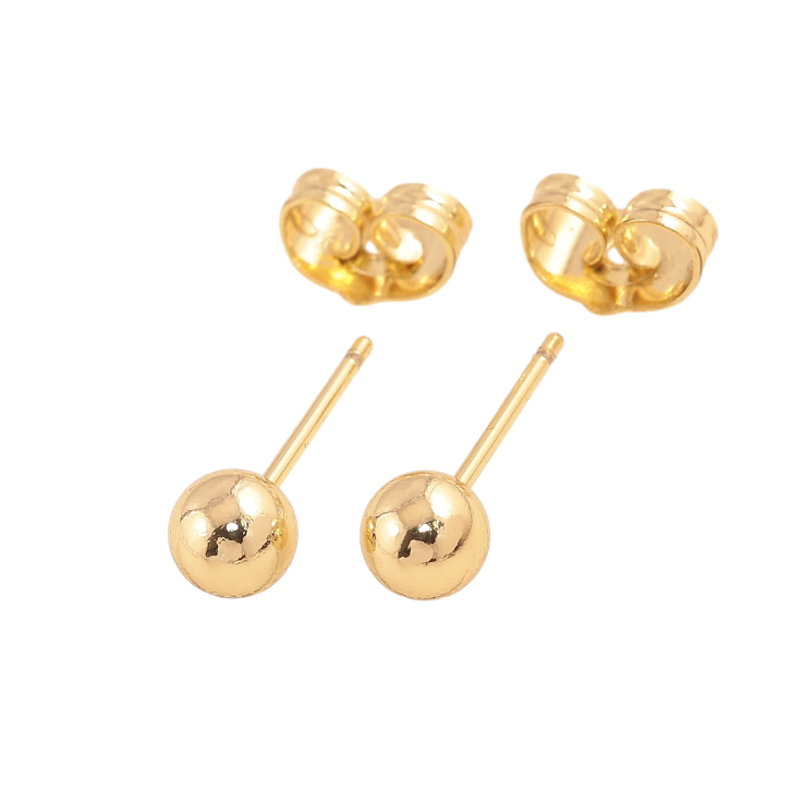Сережки Xuping колір Позолота 14K пусети "Кульки" ø 5мм фото №22 Сережки Xuping колір Позолота 14K пусети "Кульки" ø 5мм фото №22