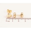 Сережки Xuping колір Позолота 14K пусети "Сердечка" 7х8мм фото №2 Сережки Xuping колір Позолота 14K пусети "Сердечка" 7х8мм фото №2