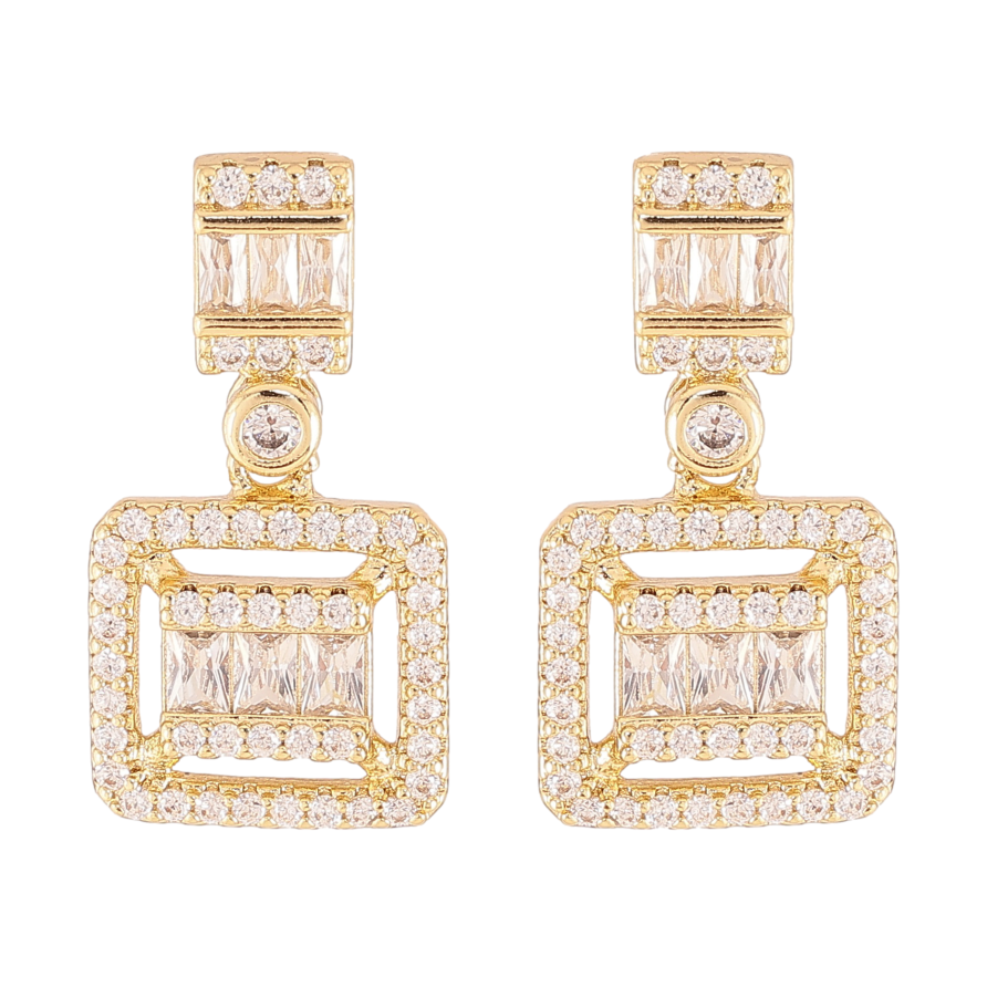 Серьги Xuping цвет Позолота 14K пусеты "Инкрустация кристаллами" фото №1 Серьги Xuping цвет Позолота 14K пусеты "Инкрустация кристаллами" фото №1
