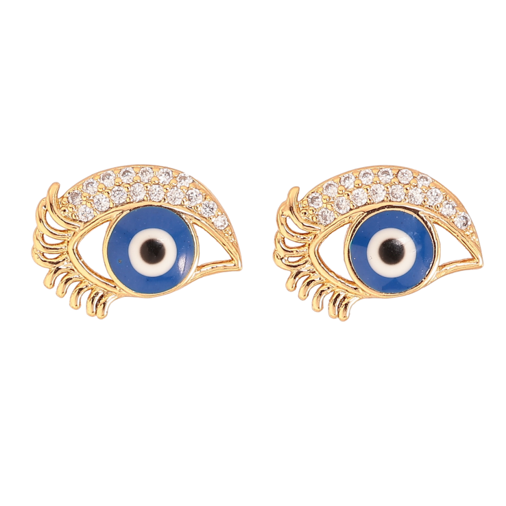 Серьги Xuping цвет Позолота 18К пусеты "Глаз Фатимы" фото №20 Серьги Xuping цвет Позолота 18К пусеты "Глаз Фатимы" фото №20