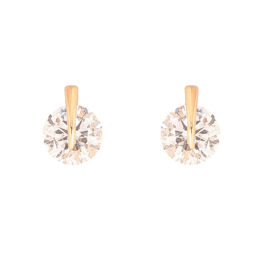 Сережки Xuping колір Позолота 18К пусети "Кристали" фото №1