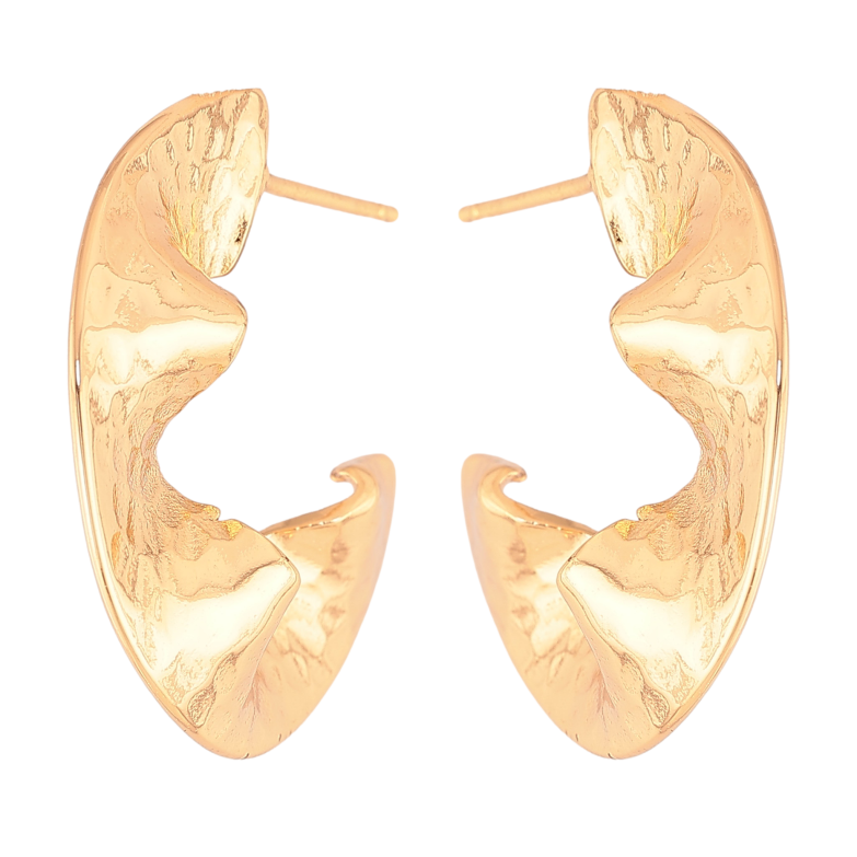 Серьги Xuping цвет Позолота 18К пусеты "Декоративные дуги" фото №1 Серьги Xuping цвет Позолота 18К пусеты "Декоративные дуги" фото №1
