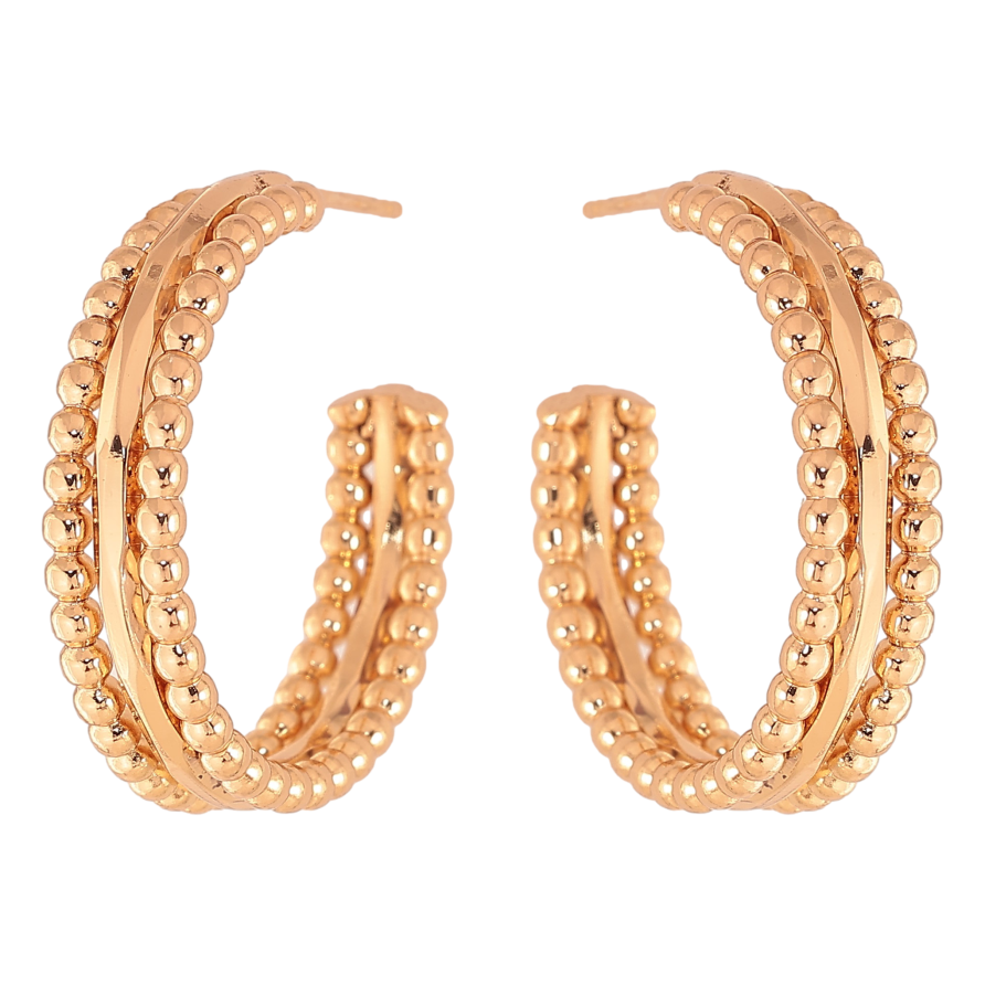 Серьги Xuping цвет Позолота 18К пусеты "Декоративный узор" фото №1 Серьги Xuping цвет Позолота 18К пусеты "Декоративный узор" фото №1