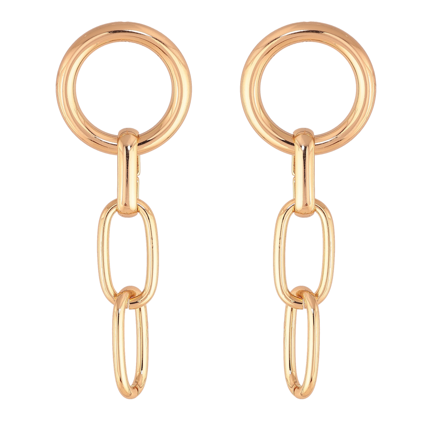 Серьги Xuping цвет Позолота 18К пусеты "Подвески цепочки" фото №1 Серьги Xuping цвет Позолота 18К пусеты "Подвески цепочки" фото №1