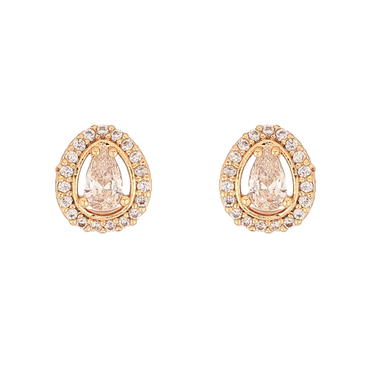 Сережки Xuping колір Позолота 18К пусети "Крапельки з кристалами" фото №13 Сережки Xuping колір Позолота 18К пусети "Крапельки з кристалами" фото №13