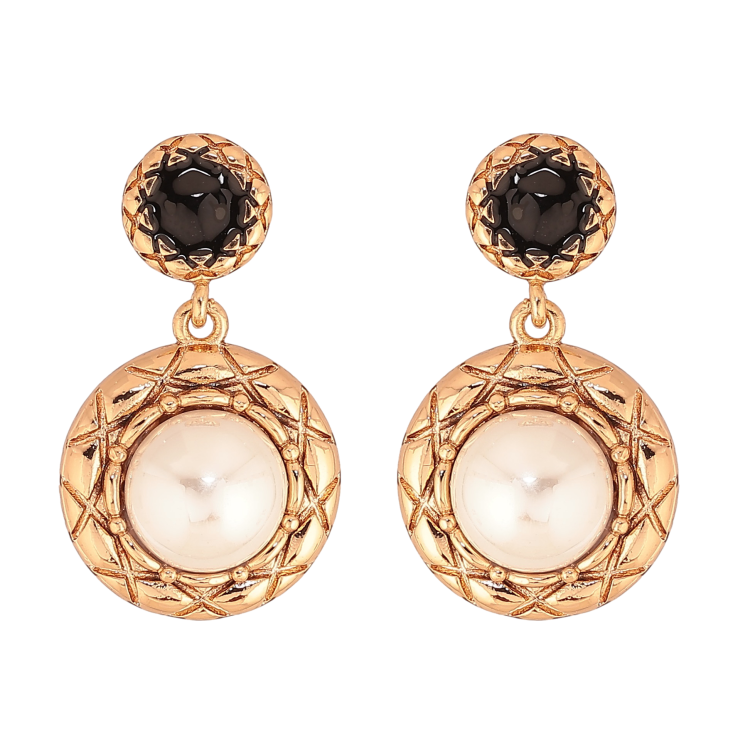 Сережки Xuping колір Позолота 18К пусети "Декоративні підвіски з перлинами" фото №13 Сережки Xuping колір Позолота 18К пусети "Декоративні підвіски з перлинами" фото №13