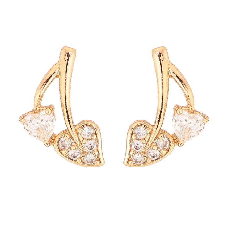 Серьги Xuping цвет Позолота 18К пусеты "Кристальные листики" фото №16 Серьги Xuping цвет Позолота 18К пусеты "Кристальные листики" фото №16