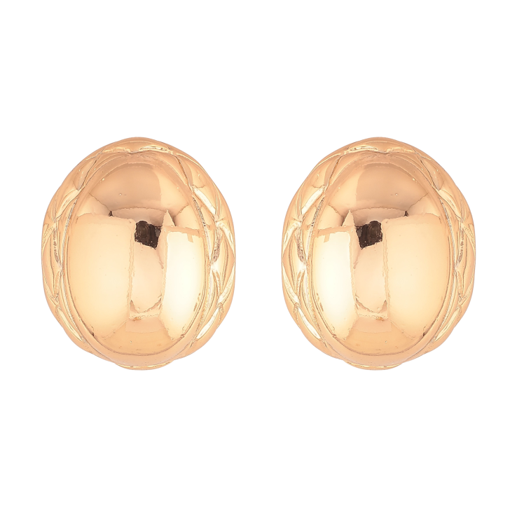 Серьги Xuping цвет Позолота 18К пусеты "Объемные овалы с узором" фото №18 Серьги Xuping цвет Позолота 18К пусеты "Объемные овалы с узором" фото №18