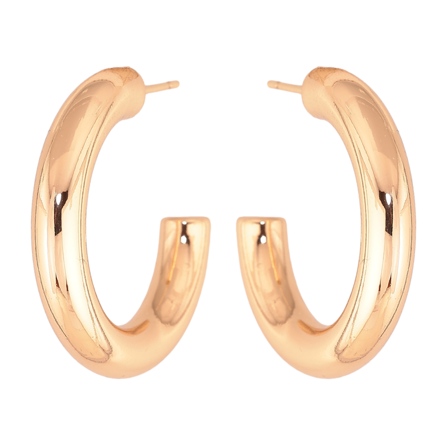 Серьги Xuping цвет Позолота 18К пусеты "Объемные дуги" фото №1 Серьги Xuping цвет Позолота 18К пусеты "Объемные дуги" фото №1