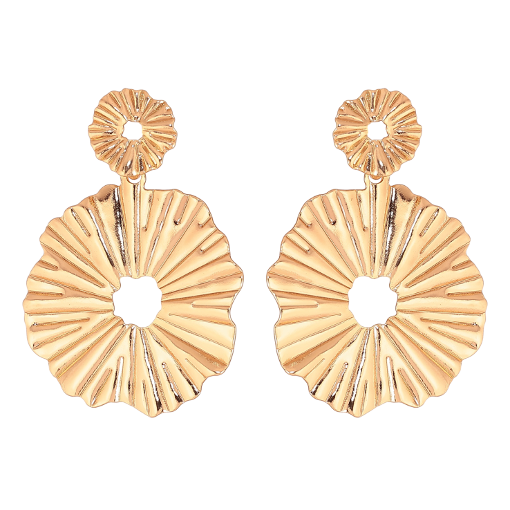 Серьги Xuping цвет Позолота 18К пусеты "Декоративные подвески" фото №12