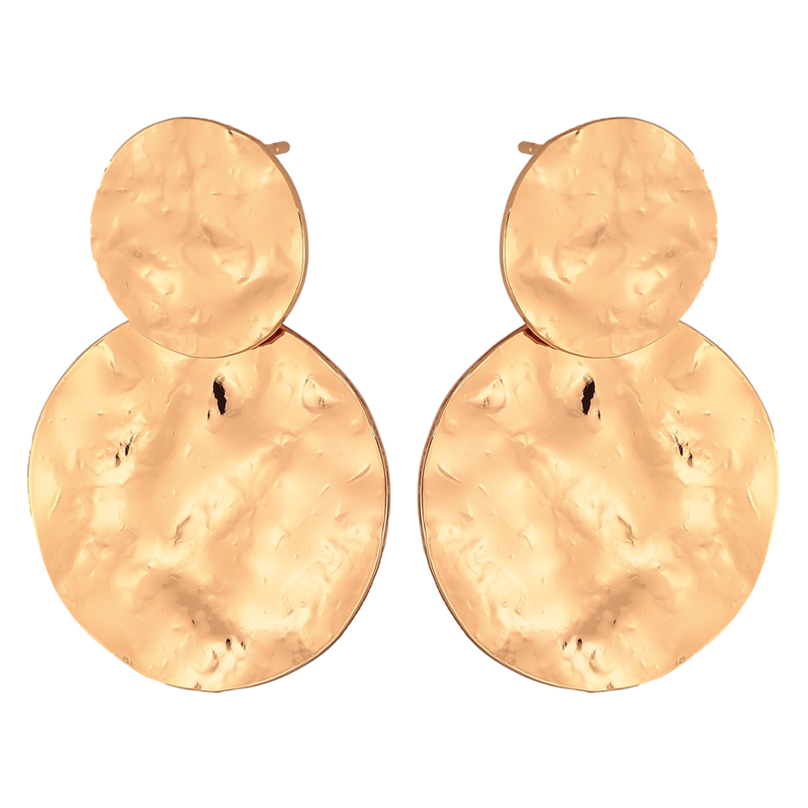 Сережки Xuping колір Позолота 18К пусети "Декоративні круги" фото №1