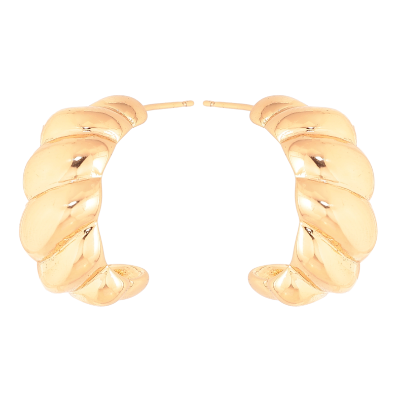 Сережки Xuping колір Позолота 18K пусети "Декоративні дуги" фото №1