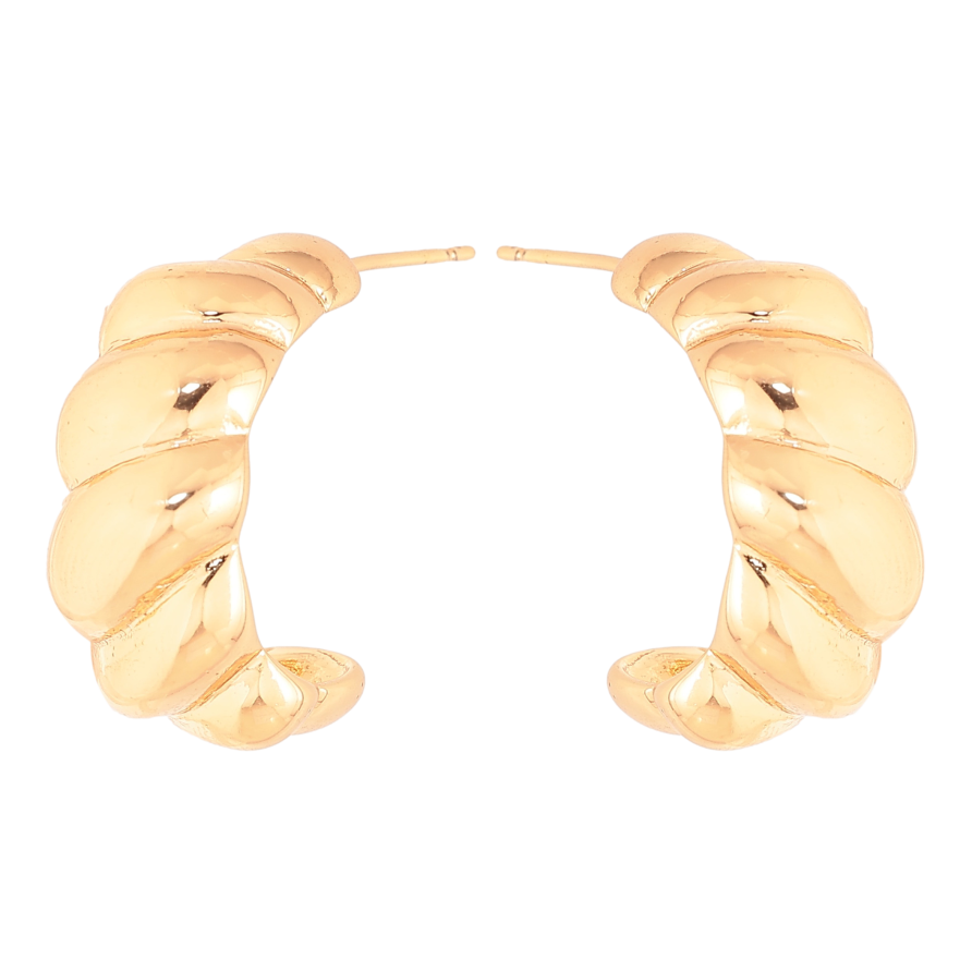 Сережки Xuping колір Позолота 18K пусети "Декоративні дуги" фото №1