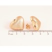 Сережки Xuping колір Позолота 18K пусети "Сердечка" фото №2