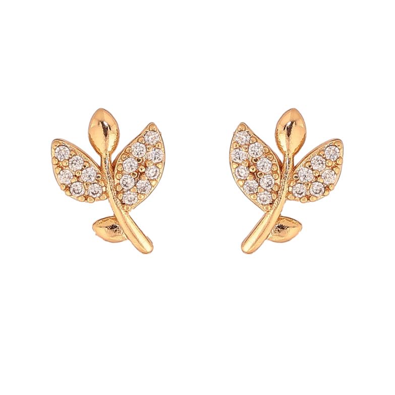 Серьги Xuping цвет Позолота 18K пусеты "Веточки" фото №1