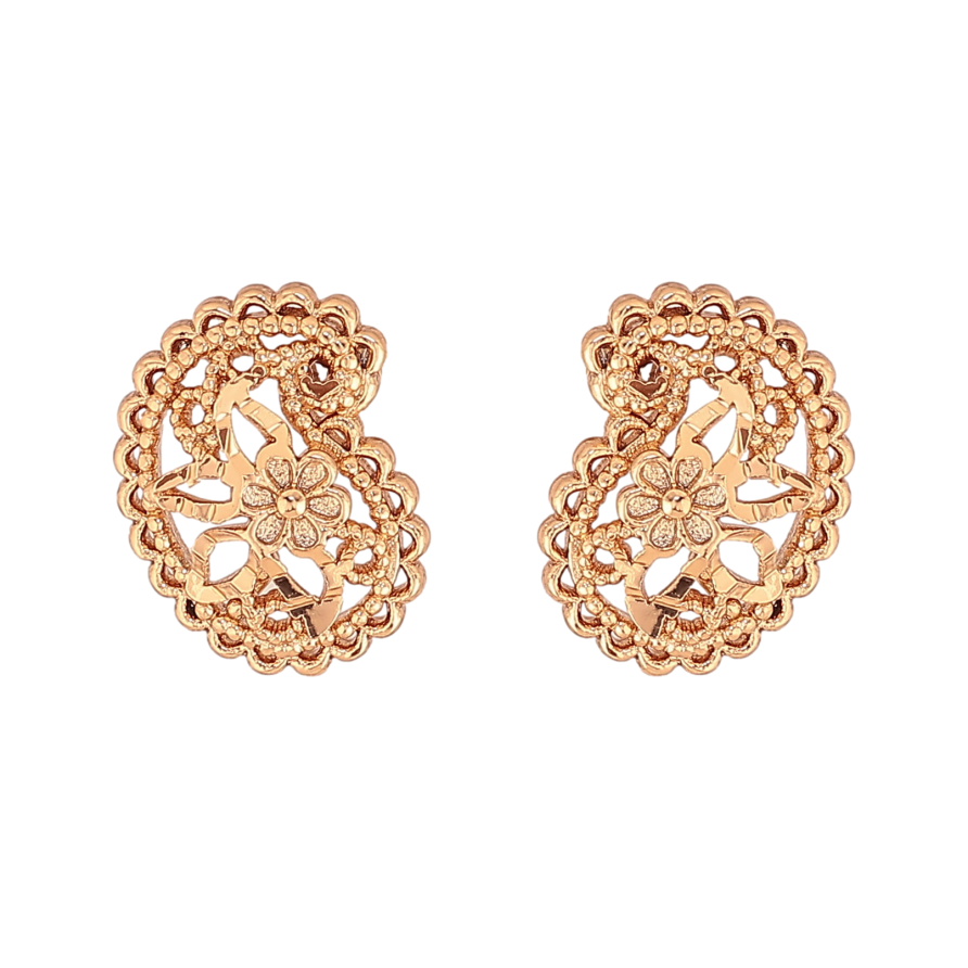 Сережки Xuping колір Позолота 18К пусети "Декоративний візерунок" фото №1