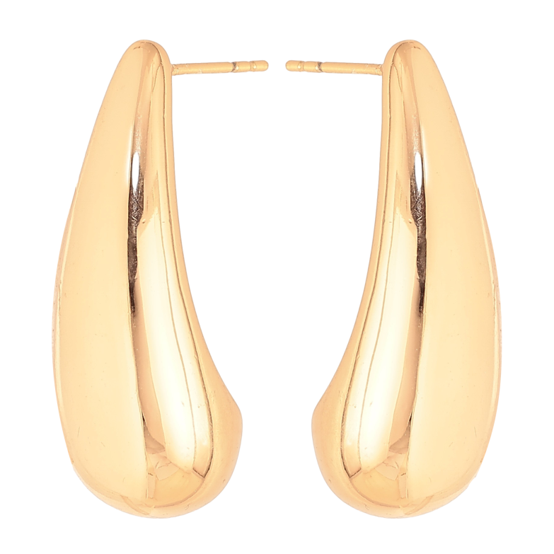 Сережки Xuping колір Позолота 18K пусети "Об'ємні крапельки" фото №1