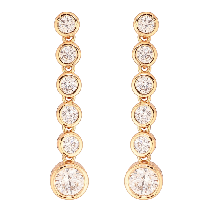 Серьги Xuping цвет Позолота 18К пусеты "Кристальные подвески" фото №19 Серьги Xuping цвет Позолота 18К пусеты "Кристальные подвески" фото №19