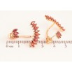 Сережки Xuping колір Позолота 18К пусети "Візерунок з червоними кристалами" фото №2 Сережки Xuping колір Позолота 18К пусети "Візерунок з червоними кристалами" фото №2