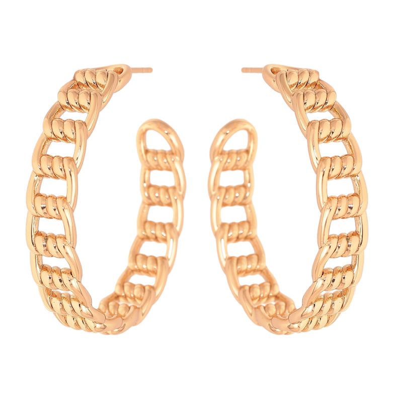 Серьги Xuping цвет Позолота 18K пусеты "Декоративный узор" фото №1