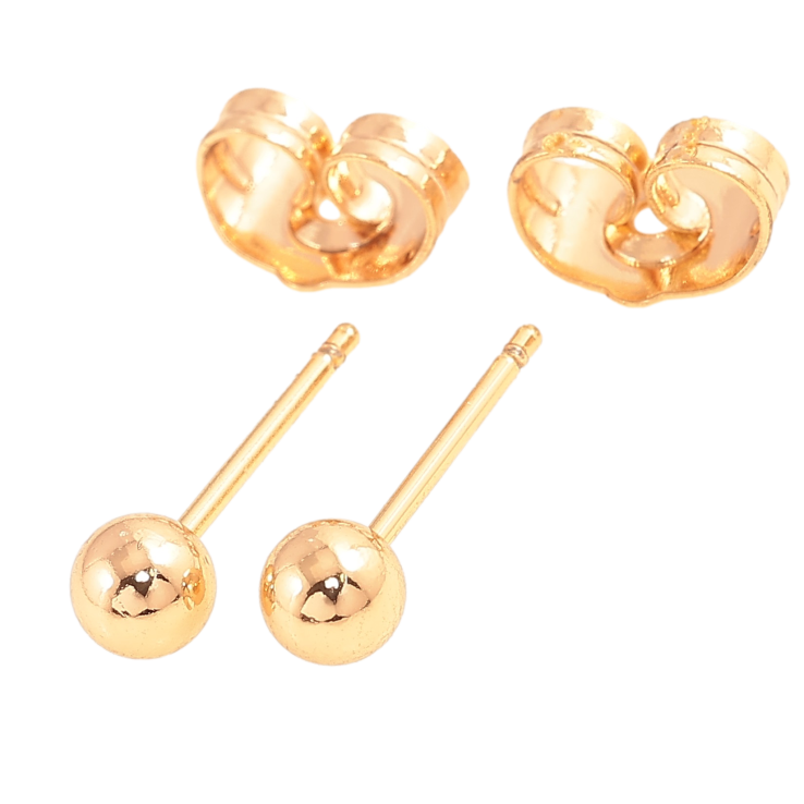 Сережки Xuping колір Позолота 18К пусети "Кульки" ø 4мм фото №22