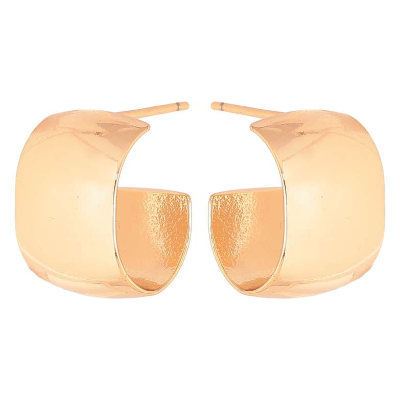 Сережки Xuping колір Позолота 18К пусети "Широкі дуги" фото №1