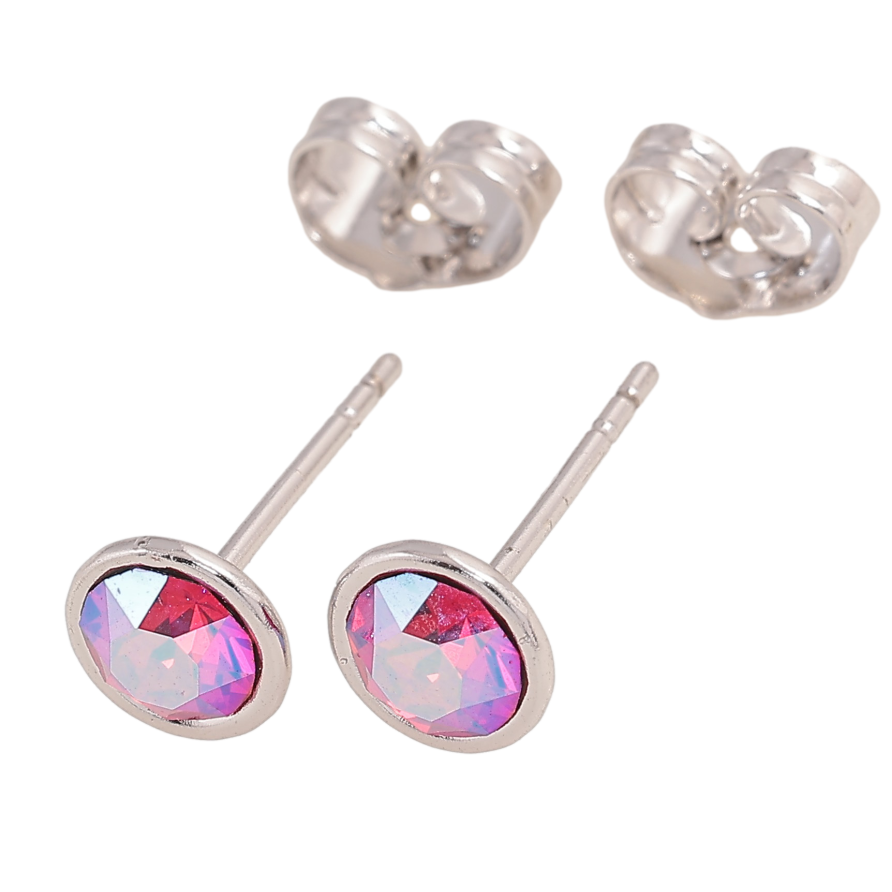 Серьги Xuping цвет Родий с кристаллами Swarovski пусеты "Кристаллы Ruby" ø 7мм фото №1 Серьги Xuping цвет Родий с кристаллами Swarovski пусеты "Кристаллы Ruby" ø 7мм фото №1