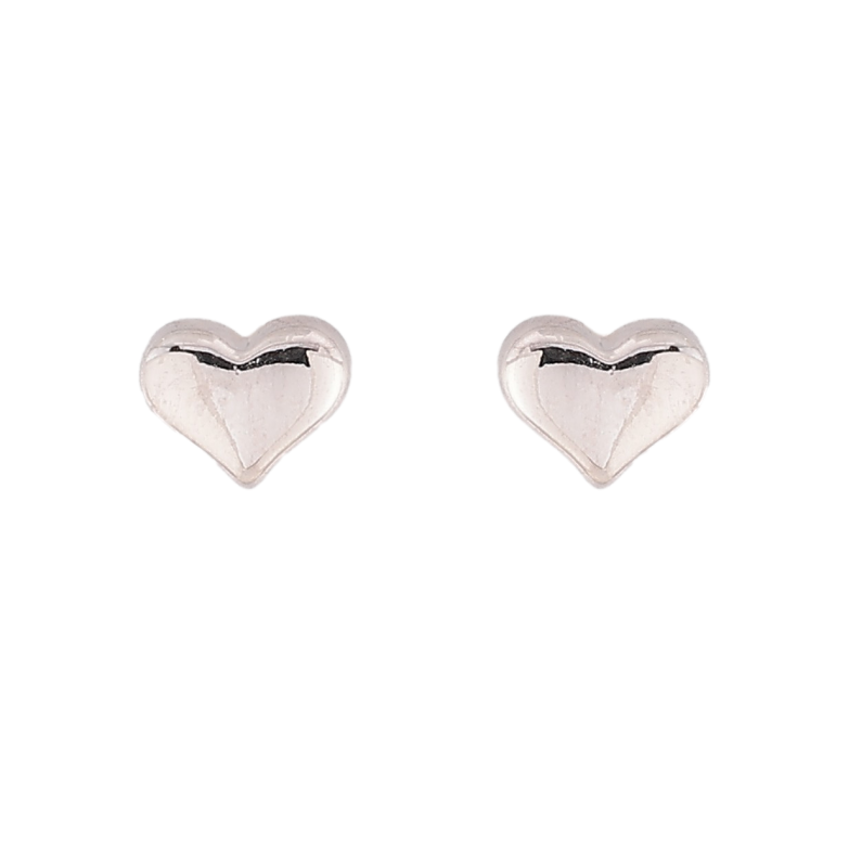 Сережки Xuping колір Родій пусети "Сердечка" фото №1 Сережки Xuping колір Родій пусети "Сердечка" фото №1